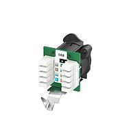 NEUTRIK NE8FAV-YK-DAE RJ45 Receptacle RECP etherCON CAT5 A - Krone punchdown - disassembled asymmetrical ESD-safe push tab