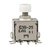NKK Switches G3B25AB-XB Pushbutton Switches DPDT ON-(ON) WHT