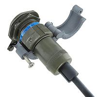 Amphenol Socapex PLUGLOCK25WR 25 Shell Size Lockable Plastic Cybersecurity Cap PlugLock Size 25 w/ Cable Seal Metal Wire to Cut to Unlock