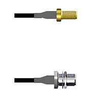 Amphenol Custom Cable Q-2V01T0003018i RF Cable Assemblies SMA-SJ/N-SJB G174 18I