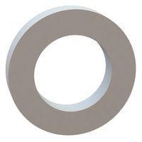 Essentra Components 17W08747 Flat Washer Flat Washer, .532 ID, .875 OD, .155 Thick, Natural, Nylon