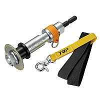 TOP Kogyo TNC-40RS PVC Pipe Inner Diameter Cutter Set with Fall Prevention (122.5mm)