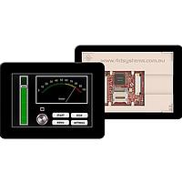 4D Systems gen4-uLCD-35DCT-CLB Capacitive 3.5", 320x480 pixels, slim Intelligent Display Module with embedded DIABLO16 processor and Capacitive Touch Cover Lens Bezel