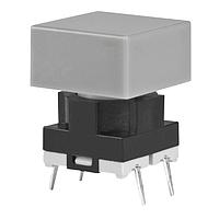 NKK Switches JB15HAP-2H Tactile Switches OFF-(ON) HI OPR FRCE EXT ACT FLAT GRY CA