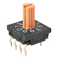 NKK Switches FR01KC16P Rotary Switches 10MM HEXA 16P SHAFT COMPLEMENT CODED