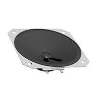 Same Sky (formerly CUI Devices) GF0927 Electromagnetic speaker, 92 mm square, 28.5 mm deep, paper, ferrite, 2 W, 8 ohm, 300 Hz, solder eyelets