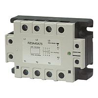 Carlo Gavazzi RZ3A60D75P SSR 3-pole panel mount SSR, Zero-cross switching with over-temperature protection, Operating voltage (Ue): 42 - 660 Vac (1600 Vp), Rated current (Ie): 75 Aac, Control voltage (Uc): 4 - 32 Vdc, Built-in overvoltage protection
