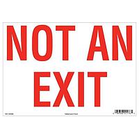 HellermannTyton 597-00086 Labels Exit Sign, 7" x 10", Not An Exit Sign, Vinyl, Red, 25/pkg