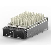 AMP Connectors - TE Connectivity 2198230-3 Cage Assemblies SFP+ Enhanced 1x2 Networking Heatsink
