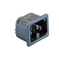 Bulgin PX0595/30/63 Inlets SNAP-FIT 3MM PANEL 6.3MM TAB