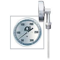 OMEGA X--100-100F/-70-40C-21/2-1/2 3 in and 5 in Dial Bimetal Thermometer with NPT options (100 °F, 1/2 in, NPT Male, 2.5 in)