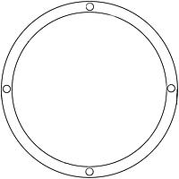 ebm-papst 9489-2-4039 Guard Fan Guard Grille for Blowers with Single Inlet, 076/085mm