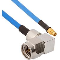 Amphenol SV Microwave FSSMPM-085-MRSMA-180 RF Cable Assemblies SMPMStraight F  SMA R/A M 18"Cable
