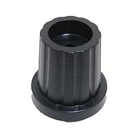 Eagle Plastic Devices 450-AA192 Conical Knob with Skirt BLACK 19mm T18 SHAFT