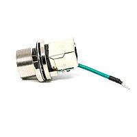 Amphenol LTW RCM-5SPFFH-SCU7002 Cat 5e RJ, Middle Size, Metal, 1.5A, Cat 5e, Circular, Screw Thread, Jack 180  (Horizontal), Receptacle, IP67 Unmated