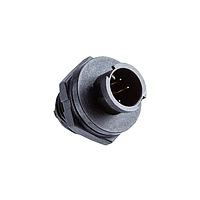 Amphenol LTW AAD-02RMMS-LC7001 Standard Circular Connector Ceres, Mini Size, Plastic, 5A, 02 pins, Male Connector, Male Contact, Circular, 2 Points Lock, Solder, Receptacle, IP67
