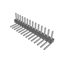 Samtec HTSW-114-22-TM-S-RA Pin Header High Temperature PCB Header Strips, 0.100" pitch