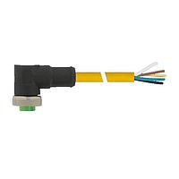 Murrelektronik 7700-A5031-U1D0300 Connectors Mini (7/8) 5 pole, Female 90 w/ Cable, TPE 5x16AWG ye UL/CSA, TC-ER 3m