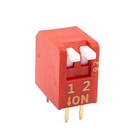 E-Switch KAP1102E DIP Switches 2 Position Extended Topside Off No Seal