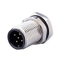Same Sky (formerly CUI Devices) CDM1218-08A-MT-F12-67 Straight M12 Male Panel mount, Solder Type, Front Fastened M12*1.0?ACode 8PIN , Screw Copper alloy