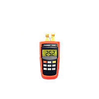 OMEGA HH801A Dual input handheld thermometer (Type K: -200 to 1372°C, Type J: -200 to 1200°C, 2CH)