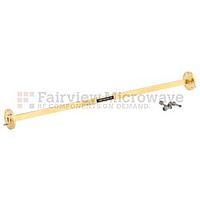 Fairview SMF-22S001-12  WR-22 Waveguide Section 12 Inch Length Straight Using UG-383/U Flange With a 33 GHz to 50 GHz Frequency Range in Instrumentation Grade