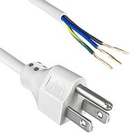 Qualtek Electronics 311027-06 No Receptacle Power Cord 14AWG 15A 3M NORTH AMER GRAY