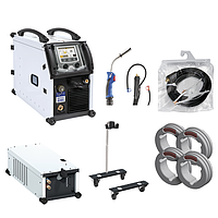 GYS NEOPULSE 320C W3 ALU PACK MMA, TIG, MIG/MAG Welding Machine Set (3ph; 400V; 10-320A; Skate trolley)