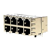 Molex 44170-0001 Stacked RA 8/8/8 STACKED shielded w/lightpipe