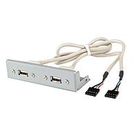 IEI Technology FCD-301B-RS USB Cables / IEEE 1394 Cables 3.5" compact drive bay with two USB port,Black color;;RoHS