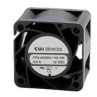 Same Sky (formerly CUI Devices) CFM-4028BG-1100-418 Axial dc axial fan, 40 mm square, 28 mm, 12 Vdc, ball, 10000 RPM, 12.19 CFM