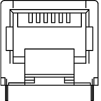 Adam Tech MTJ-66YX1 Modular MODULAR JACK 6P6C