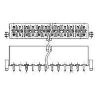 AMP Connectors - TE Connectivity 2-1775099-7 Power to the Board ATX PWR CONN 2 BDLK 20 POS