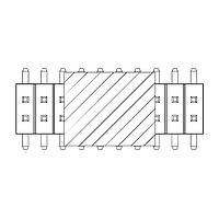 Amphenol Commercial Products G802M008315YAHR Pin Strip Pin Header 1.27mm*1.27mm Pitch STR SMT,2x4Pin,FULL G/F,HTN,4.0mm*1.0mm_5.5mm,W/CAP