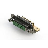 EDAC 622-M15-260-GN6 D-Sub Connectors - Standard Density EDAC Right Angle D-Sub Connector