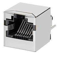 Bel Magnetic Solutions SI-16003-F Magnetic Jack MagJack 10/100BaseT, 1X1, No LED, Vertical RoHS