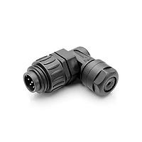 Amphenol Tuchel C016 10K006 000 12 Cable Plugs 6+PE MALE R/A BLACK CRIMP