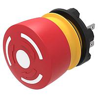 EAO 84-5240.0020 Safety Switches E-Stop Pushbutton, 2NC, non illuminated, solder/plug-in, black indication ring