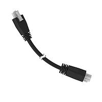 Banner Engineering LQMAEC-312SS Sensor Cables / Actuator Cables Cordset: Double Ended Molex; 3-pin Straight Female; 4-pin Straight Female; 3.66 m 3x18 Black PVC Jacket; PVC Black