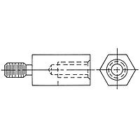 RAF Electronic Hardware 4681-1032-S-12 Standoffs 1/2 Hex X 1.00 Length Hex Male-Female Standoff