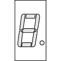 Lite-On LTS-4980AHR Segment Display 1-DIG Hi Eff Red CCRHD