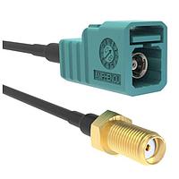 Amphenol RF 095Z820-159-024 RF Cable Assemblies FAKRA Straight Jack to SMA Straight Jack RG-174 50 Ohm 24 inches Z Key Code (610 mm)