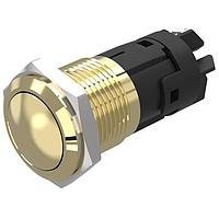 EAO 82-6352.1000 Anti-Vandal 82-6352.1000.pushbutton.momentary.22 mm.gold colour.flush/flat.no LED.no colour.no LED.screw terminal