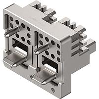 Amphenol SV Microwave 9341-80006 Backplane Modules NanoRF VITA 67.3 20 Port RF and 2 Port MT Fiber Backplane Hybrid Module
