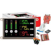 4D Systems SK-gen4-50DT-SB-AR Display Development Tools Starter Kit for gen4-uLCD-50DT-SB-AR with 4D Arduino Adaptor Shield-II, 4D-UPA , 4GB Industrial microSD Card, 150 mm FFC Cable, 5-way female-to-female ribbon cable with male-to-male adaptor