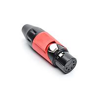 Amphenol Audio AX5FB2M Connectors 5P SOCKET F PLUG BLK W RED MRK SLEEVE