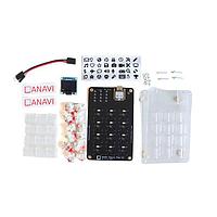 ANAVI Technology CS-ANAVI-MP12 Development Boards & Kits - ARM Mini mechanical 12 keyboard, clear keycaps, RP2040 microcontroller, mini OLED display, programmable lighting, and enclosure