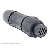 Eaton Souriau-Sunbank UTSX1JC1210SX Receptacles In line receptacle, with cable gland backshell, for 10 female contacts, IP68/69K, keying X