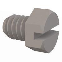 Essentra Components 012520X031 Hex Slotted Hex Slotted Screw, 1/4-20 Thread, 5/16 Lg