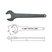 TOPTUL AAAT4444 Single Open End Wrench (44mm, L=374mm)